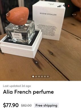 Alia Clear Glass Perfume in White Presentation Box